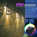 Waterproof Fence Led Solar Wall Light Garden 280mA For Decoration