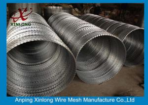 Various BTO CBT Types Razor Barbed Wire With Single / Cross Coil