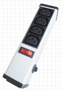 China 4 Outlets PDU Power Strip and Switch with Overload protecter , Smart Multi Plug Extension Cord on sale