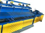 Blue And Green Full Automatic Chain Link Fence Machine For Double Wire And