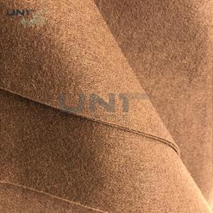 China Eco Friendly Polyester Wool Needle Punched Fabric For Coat Collar on sale