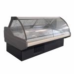 Serve Over Counter Deli Display Fridge With Back Storage Cabinets And LED