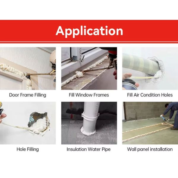 Roof Insulation Fire Resistant Polyurethane Foam Spray Fast Curing Flame Retardant PU Foam Adhesive
