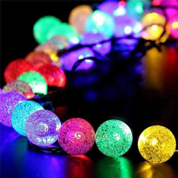 IP65 Hanging Solar Ball Light 46ft SMD0603 With 60 Bubble