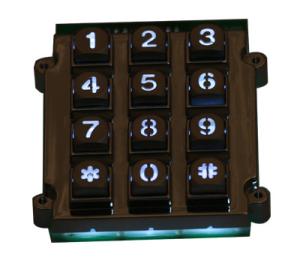 China 3x4 die cast keypad numeric keypad znic alloy keypad access control keypad backlit keypad on sale