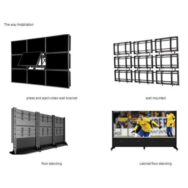 High Definition LCD Video Wall 2 X 2 47 Inch 1366 X 768 Resolution For Exhibition