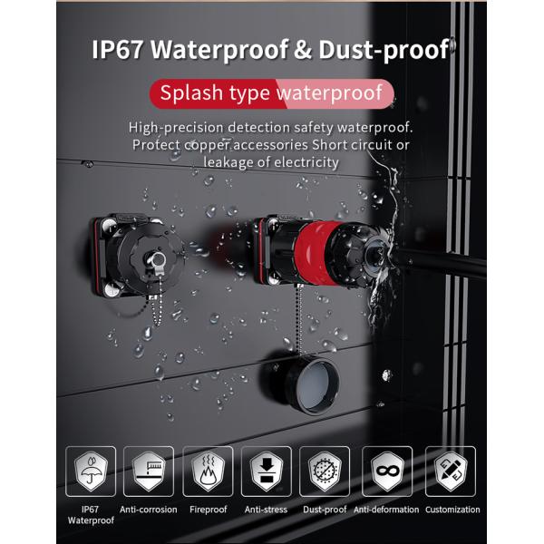 Cnlinko Ym20 Series 2 3 4 5 6 7 9 12 14 Ip68 Pin Waterproof Wire Connector Male Female Circular Aviation Connector Connector