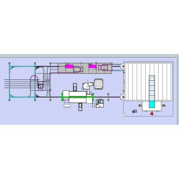 Professional Powder Coating Line for Various Sizes Aluminium Profile Customized After sales Service