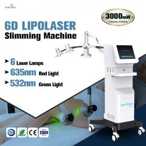 Quality Non Invasive Laser Liposuction Machine 6D Body Slimming Weight Loss 600W for sale