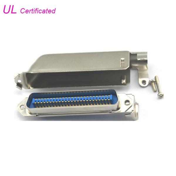 Buy 57 CN Series 50pin Solder Centronic Male Connector with L Shape Metal Hood at wholesale prices