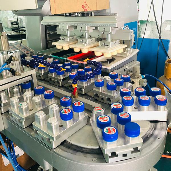 8000P/H Auto Pad Printing Machine high speed For Bottle Cap