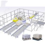Collaborative Robot Palletizer System Single Column Robotic Palletizer