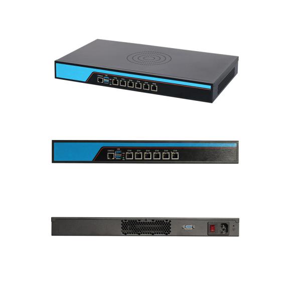 Buy Intel Celeron J6412 Quad Core 4 Thread 6 LAN Linux 1U Server With Console And Fan at wholesale prices