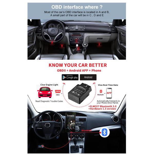 Universal Vehicle Digital Can Obd2 Diagnostic Tool Engine Fault Code Reader