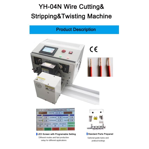 Cutting Stripping Twisting Electric Core Wire Half Power Cord Strip Cable Machine