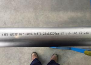 China ASTM B338 Ti Gr2 Seamless Titanium Alloy Tube Polished Surface OD 3mm - 114mm on sale