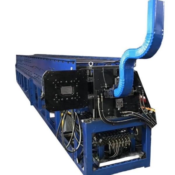 Square Metal Downspout Roll Forming Machine Fully Automatic 1 Year Warranty