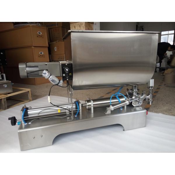 Sauce Bean Paste Liquid Paste Filling Machine With Mixer U Type Hopper