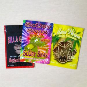 China Gummies Sweets Mylar Weed Bag Zipper Top Tear Resistant on sale