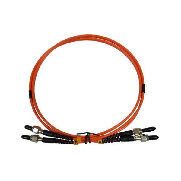 Customized OM1 OM2 Duplex Fiber Optic Patch Cords 850nm Wavelength