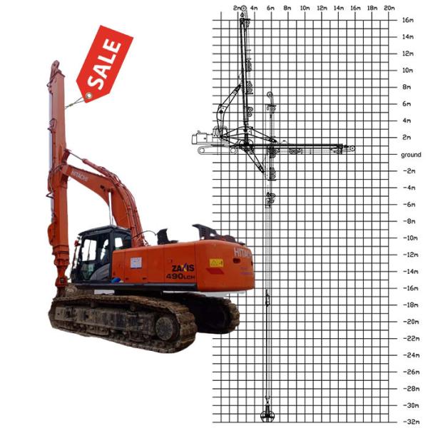 Buy 20m 25m Telescopic Dipper Arm With Clamshell Bucket Grapple Clamshell Telescopic Arm at wholesale prices