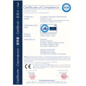 RFM Cold Rolling Forming Machinery Certifications