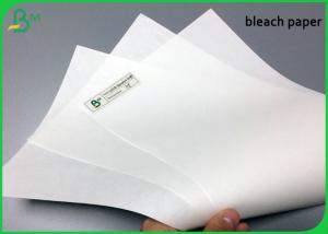 Quality Fully Bio Compostable 70gsm Bleach Paper Roll For Takeaway Packaging Bags for sale