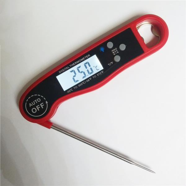 3S Response Instant Meat Thermometer / Digital Bbq Thermometer With Large Lcd Display