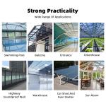 Polycarbonate /policarbonate Solid Roofing Sheet clear for Pool Enclosures Solid