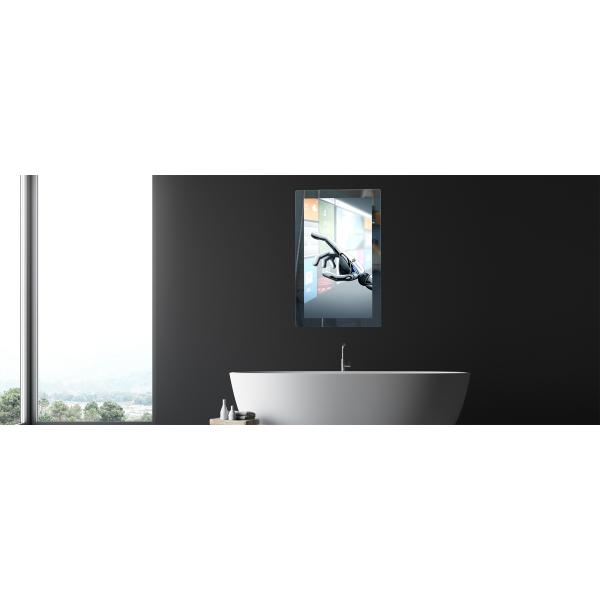 32'' Multi Points ITO Glass Touch Screen Wall Mirror 500cd/M2 Brightness