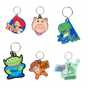 China Toy Story Woody Keychain Zip Puller Soft PVC Custom Rubber Keychain on sale
