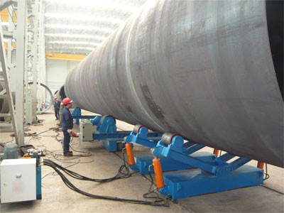 Special Welding Rotator lifting type assembly turning roll using for wind power
