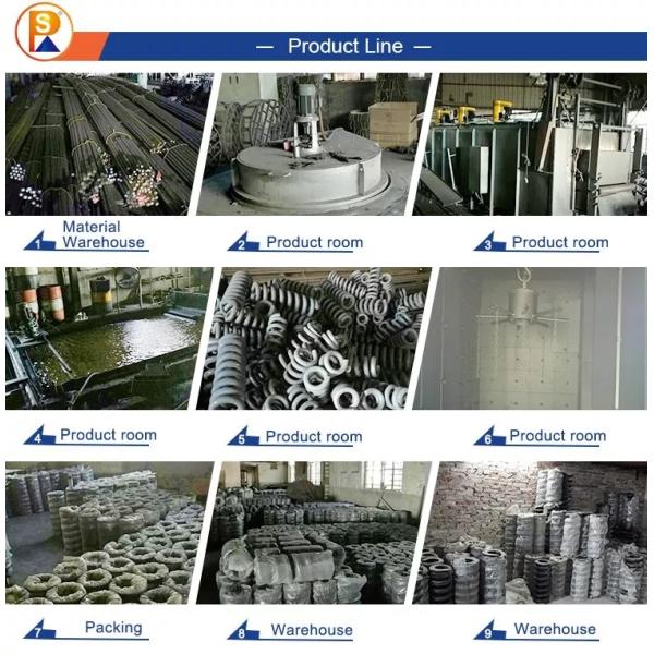 E320C SH200 Track Adjuster Recoil Spring Forging Casting Process