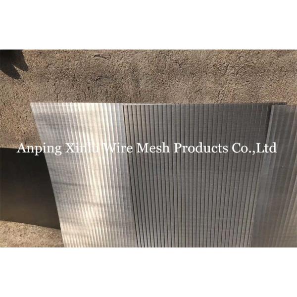 Flat Wedge Wire Screen Panel / Industrial Filter Plate SS304L SS316L Customized