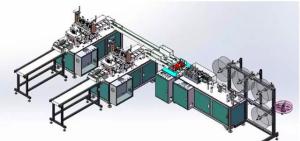 China Multifunctional Pollution Mask Making Machine Computer PLC Programming Control on sale