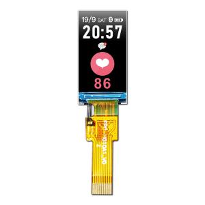 China 0.96 Inch Bar Type TFT LCD , SPI Sunlight Readable TFT 350cd/m2 on sale
