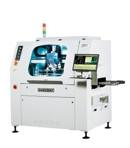 China Genitec Spindle 100mm/s Cnc Pcb Router Machine CCD AC220V Dual Table For Depaneling GAM330AT on sale