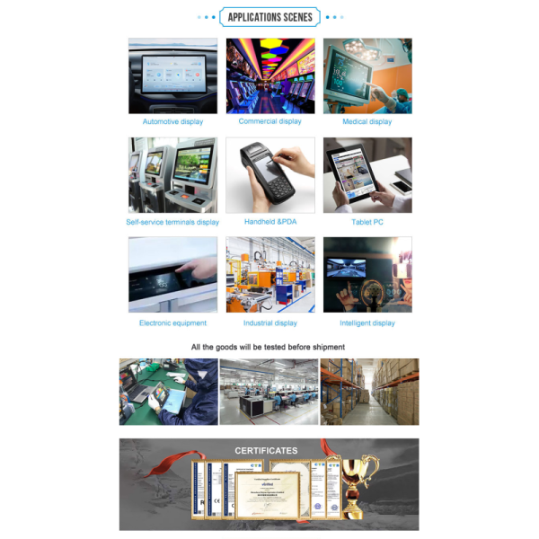 12.3 Inch Projector LCD Screen 1920×720 WLED Panel For TIANMA TM123XDGP01-00