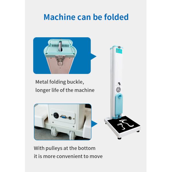Ultrasonic Height Weight Bmi Machine , No Touching A Single Button Portable Bmi Machine