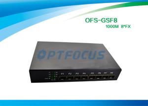 China SFP 8 Port Fiber Optic Ethernet Switch 100mbps , Full Duplex Switch Dual Mode on sale