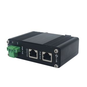 Quality 1KV Cat5 UTP Power Over Ethernet Injector 12~48VDC 30W Aluminum Case for sale