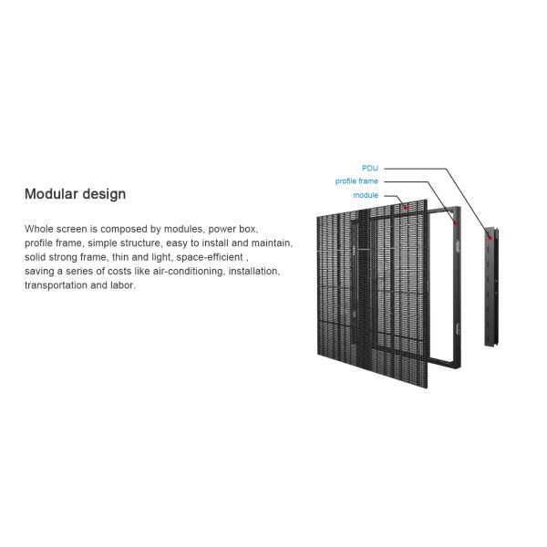 Outdoor Fixed Mesh Transparent LED Display Screen Waterproof 1x1m