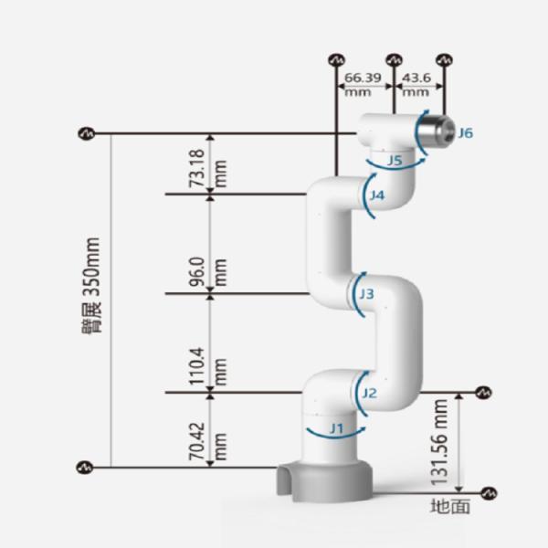 Cobot China Myrobot Elephant Robot Light weight Palyload 250g reach 280mm With Low Cost price Easy Program As Robotic Arm