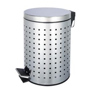 3L/5L/8L/12L/20L/30L Stainless Steel Foot Pedal Bin with Rolling Cover Durable and Convenient Waste Management Solution