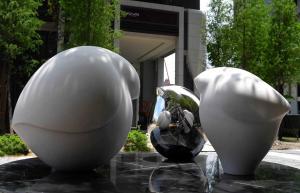 China Decorative Modern Outdoor Sculpture Stainless Steel Polishing For Art Collection on sale