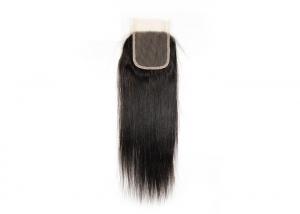 China 4x4 Top Swiss Hair Lace Closure, Peruvian Hair Straight Lace Closure on sale