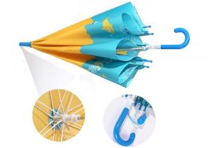 Quality Stronger Cute Kids Umbrella , Small Umbrella For Kids Pongee Full Color Printing for sale