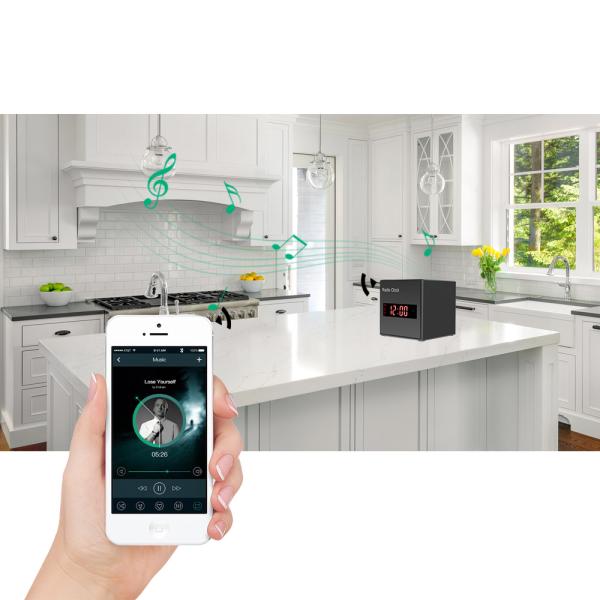 130 Wide Angle HD1080P Alarm Clock Security Camera With USB Charging Port