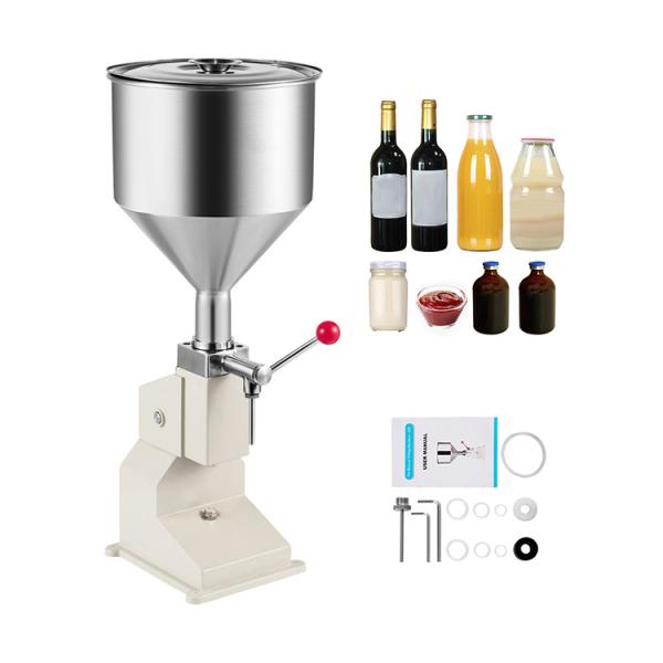 Quality Manual Honey Processing Machine 12L Hopper Bottling Filling Machine for sale
