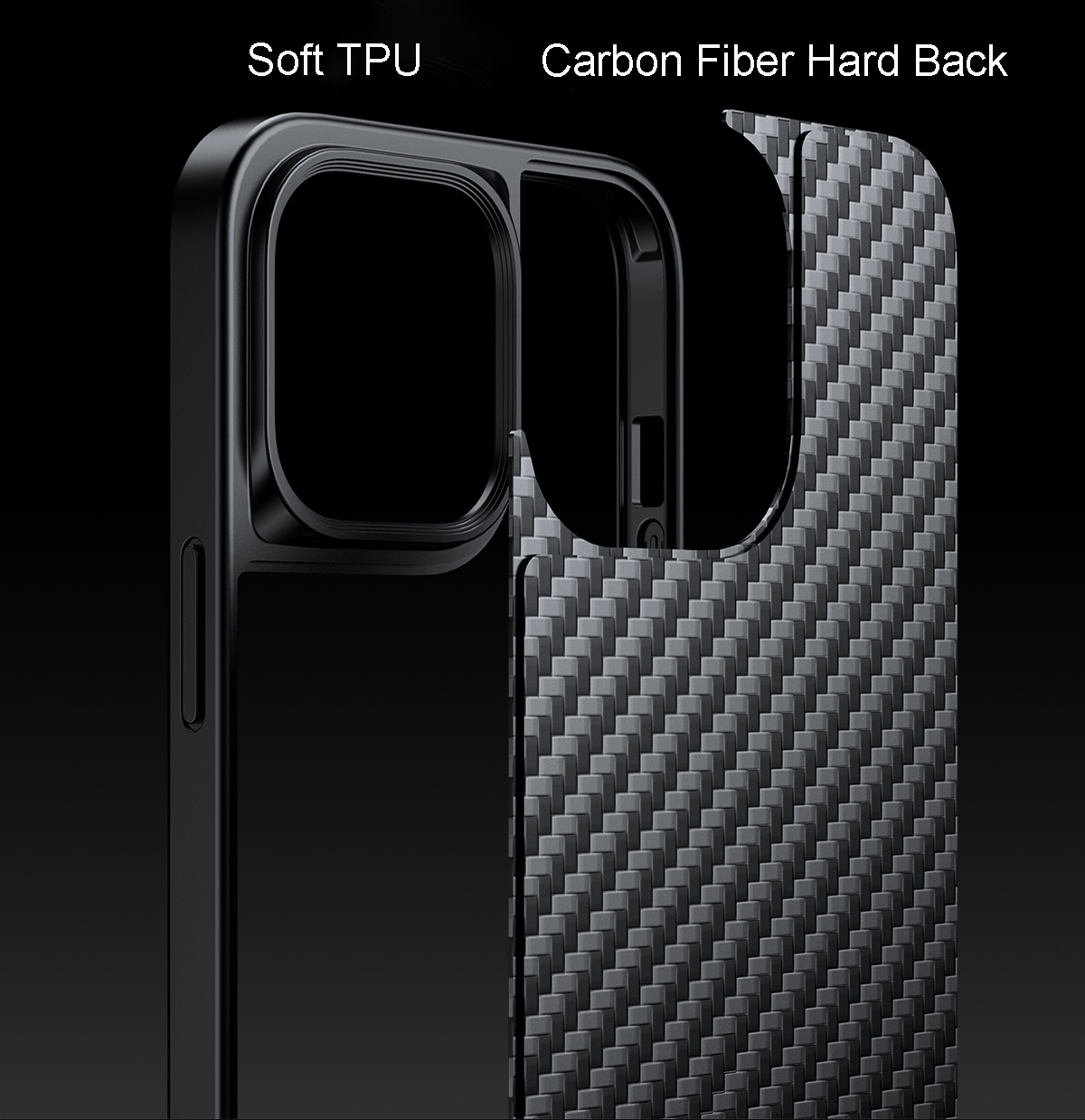 Laudtec Case for iPhone 16 Pro Max Translucent Matte Hard Back Silicone Slim Protective Anti-Fingerprint Anti-Scratch Phone Case